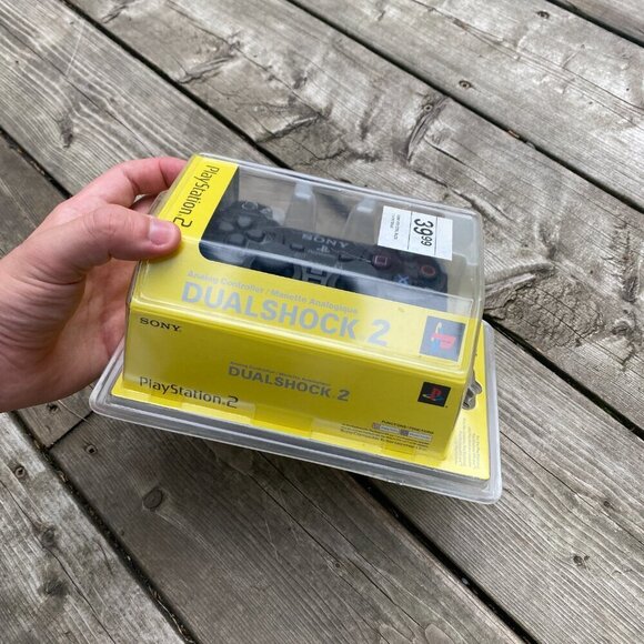 BRAND NEW SEALED 2001 Sony Playstation 2 Dualshock Remote Controller Black - Picture 5 of 6